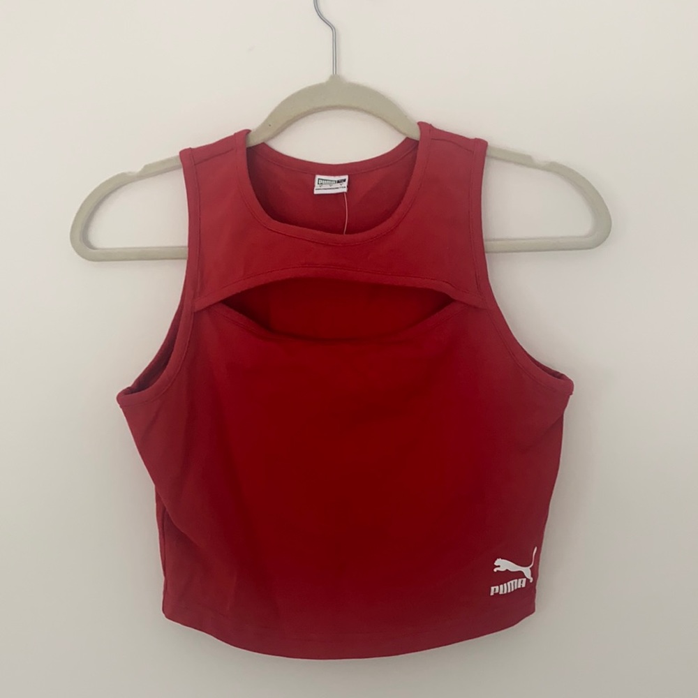 Puma crop top with cut out